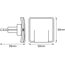 LED-Nachtlicht 'Lunetta Slim' 0,3 W 3 lm warmweiß 6 x 6 x 5,8 cm