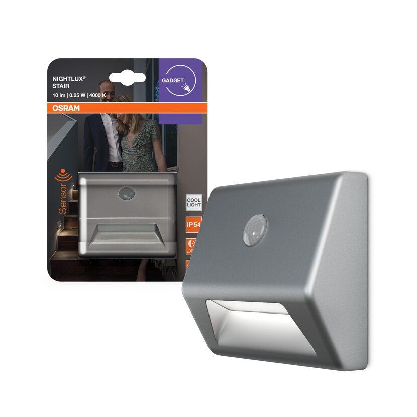 LED-Nachtlicht 'Nightlux Stair' 0,25 W 10 lm neutralweiß 8,4 x 7,3 x 2,8 cm