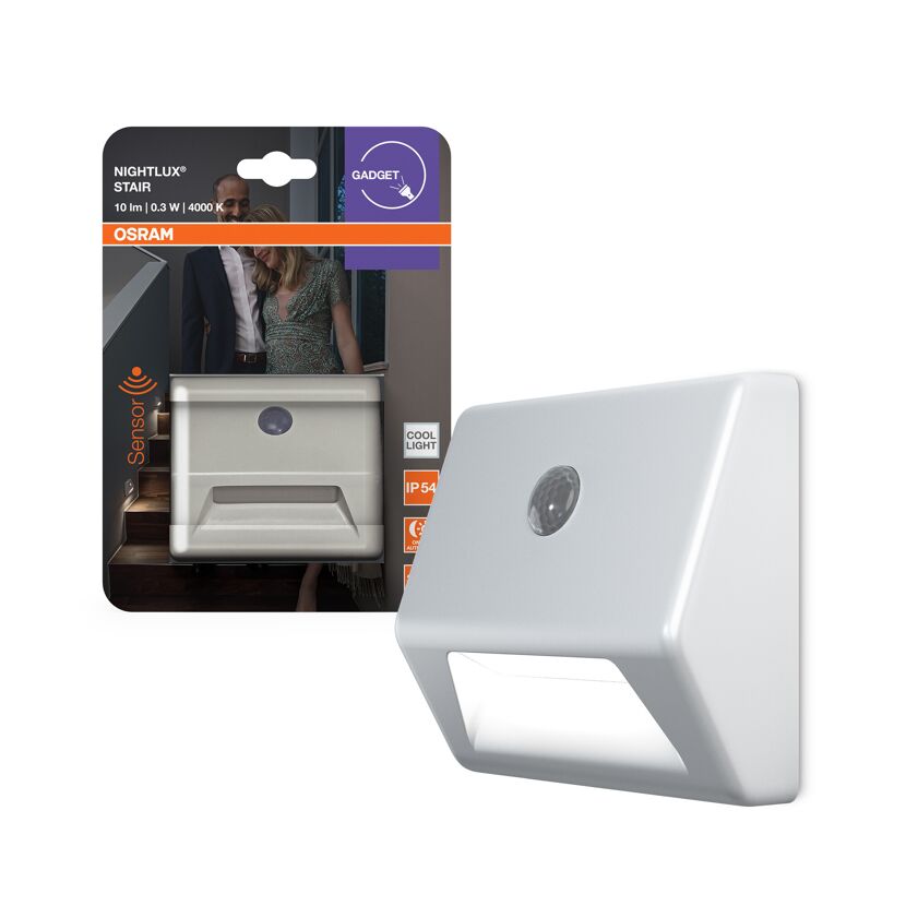 LED-Nachtlicht 'Nightlux Stair' 0,25 W 10 lm neutralweiß 8,4 x 7,3 x 2,8 cm