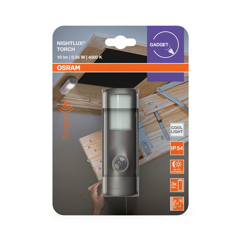 LED-Nachtlicht 'Nightlux Torch' 0,35 W 10 lm neutralweiß 4,2 x 10,8 x 3,6 cm
