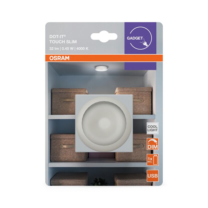 LED-Deckenleuchte 'Dot-It Touch' dimmbar 0,45 W 32 lm neutralweiß Ø 6,5 x 1,8 cm