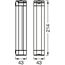 LED-Wandleuchte 'Tasklight' dimmbar 6,9 W 400 lm tageslichtweiß 4,3 x 21,5 x 4,2 cm
