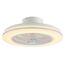 LED-Deckenleuchte mit Ventilator weiß, Fernbedienung Ø 51 cm