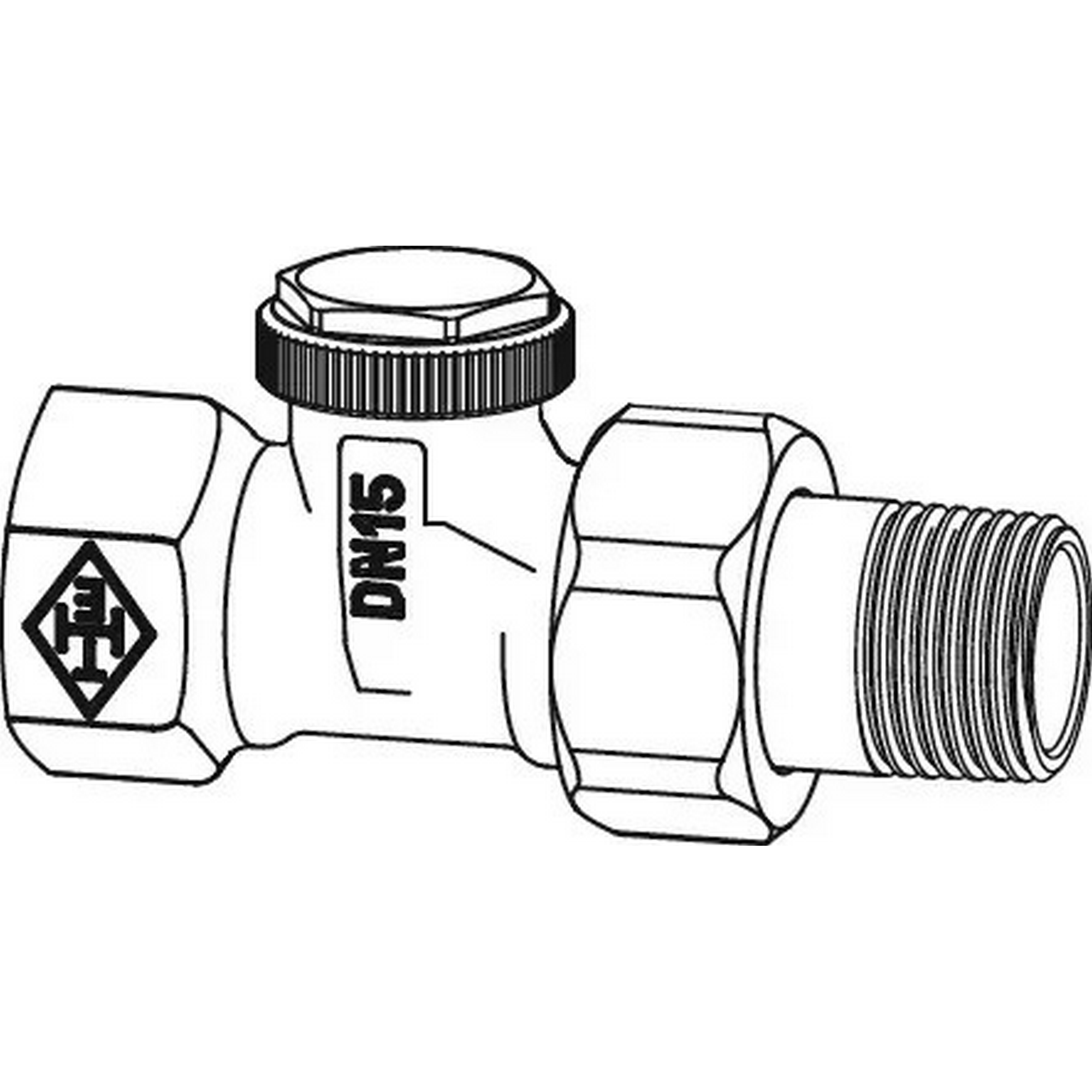 Rücklaufverschraubung 'Regutec' 21,3 mm (1/2") D-Form