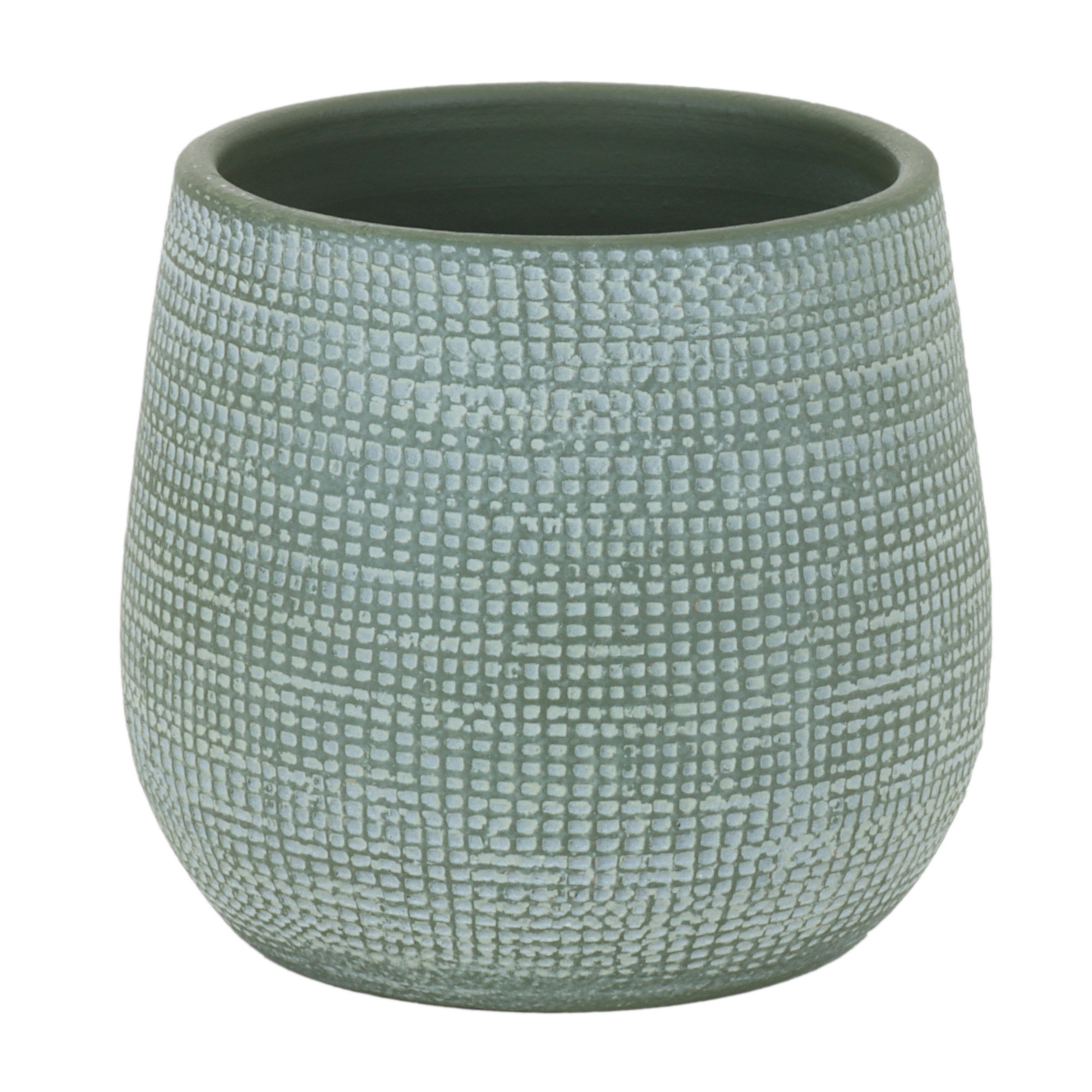 Übertopf 'Roleto' grün Ø 18 x 14,5 cm