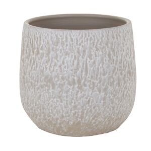 Übertopf 'Fundo' cremefarben Ø 22 x 20 cm