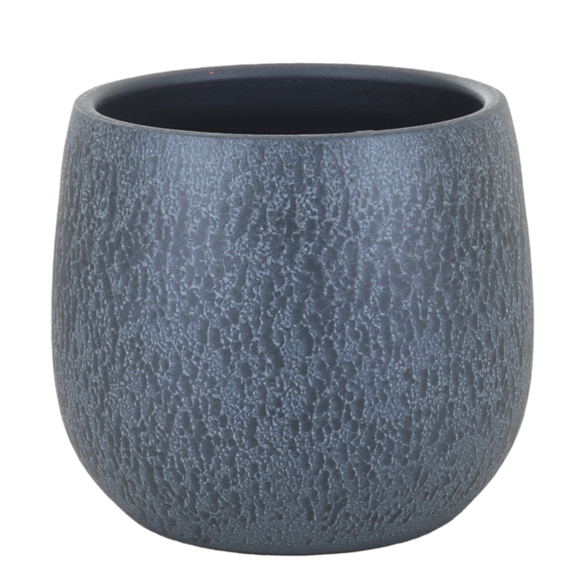 Übertopf 'Fundo' dunkelgrau Ø 22x 20 cm
