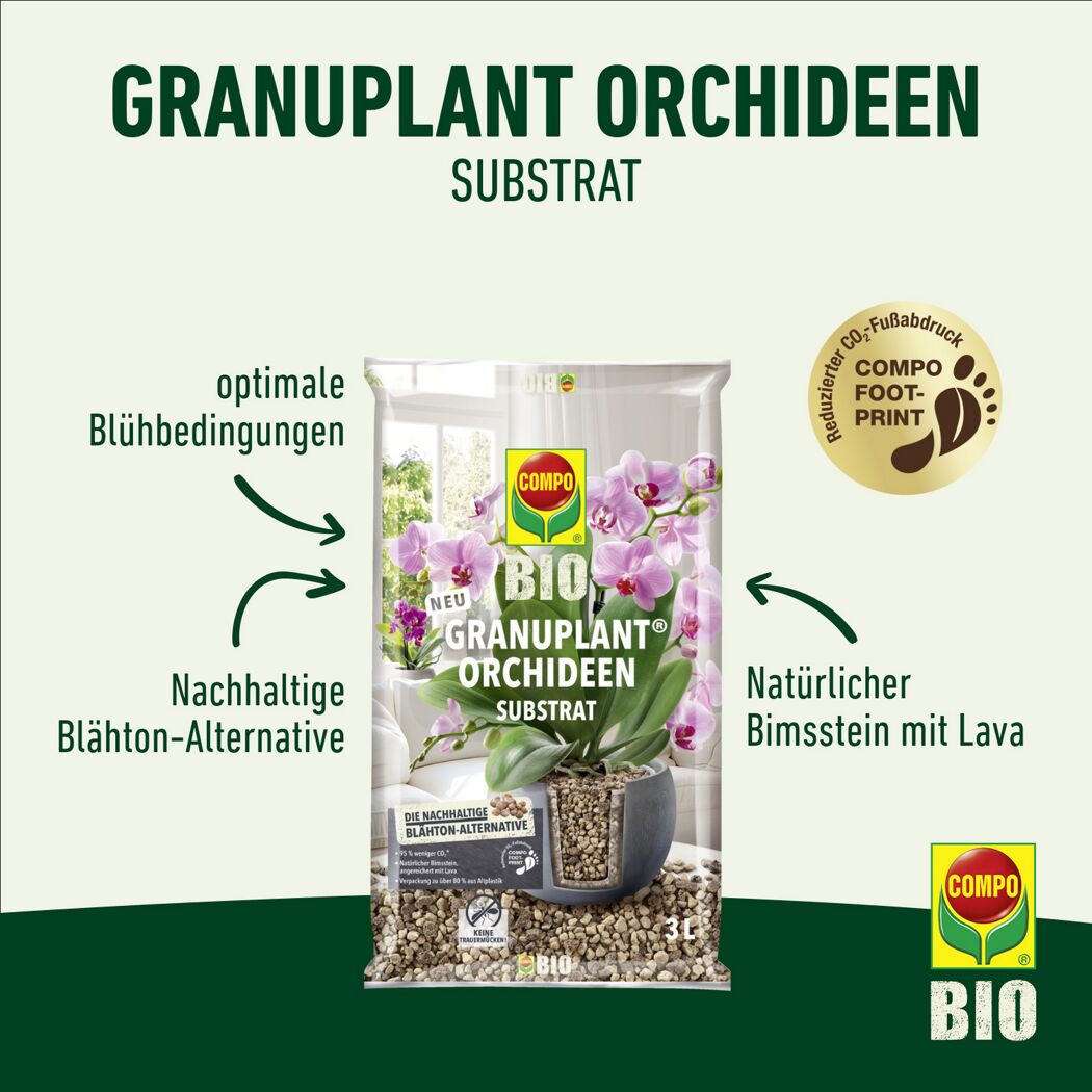 Bio-Substrat 'Granuplant Orchideen' 3 l
