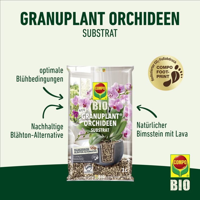 Bio-Substrat 'Granuplant Orchideen' 3 l