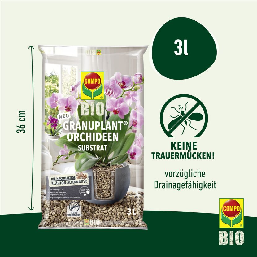 Bio-Substrat 'Granuplant Orchideen' 3 l