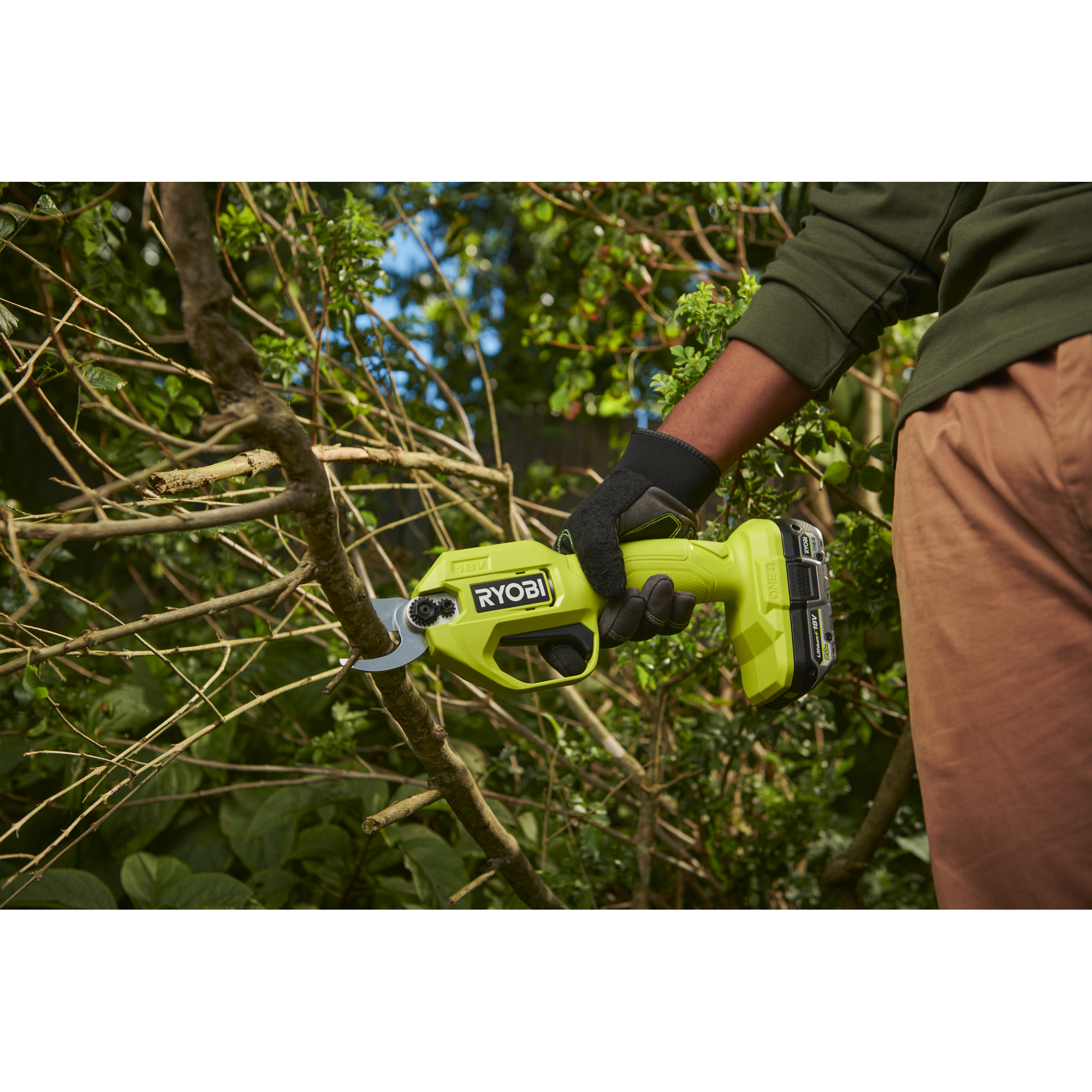 Akku-Gartenschere 'RY18SCA-0' 18 V ohne Akku und Ladegerät
