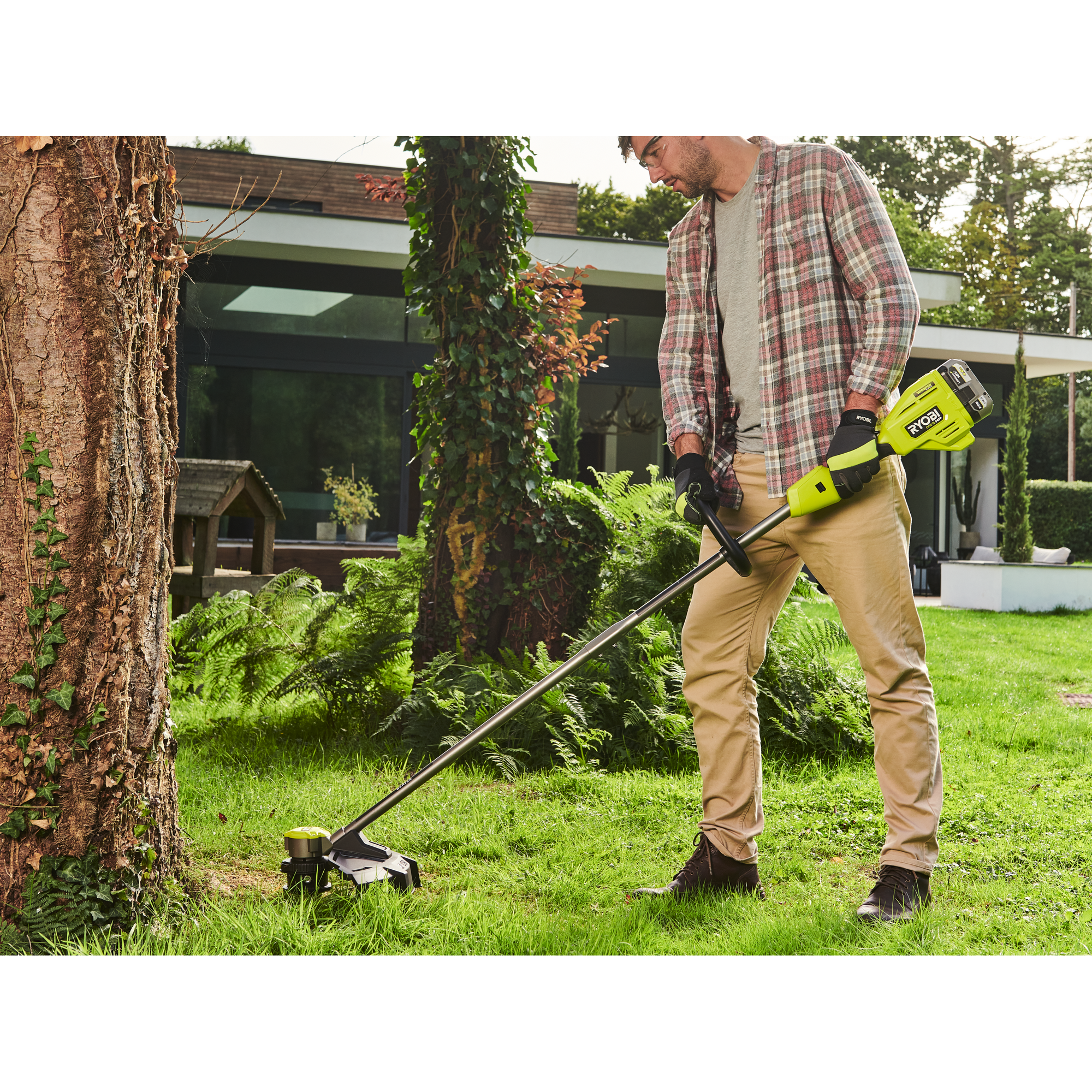 Akku-Rasentrimmer 'One+ HP Whisper™ Brushless RY18LTX38A-0' 18 V ohne Akku und Ladegerät