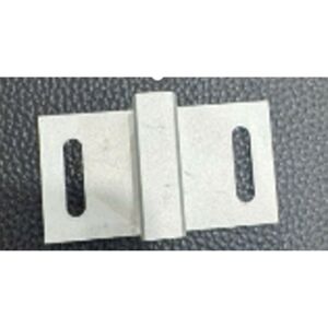 Halterung für WPC-Zaun Aluminium 16 x 9 cm 8 Stück inklusive 16 Schrauben