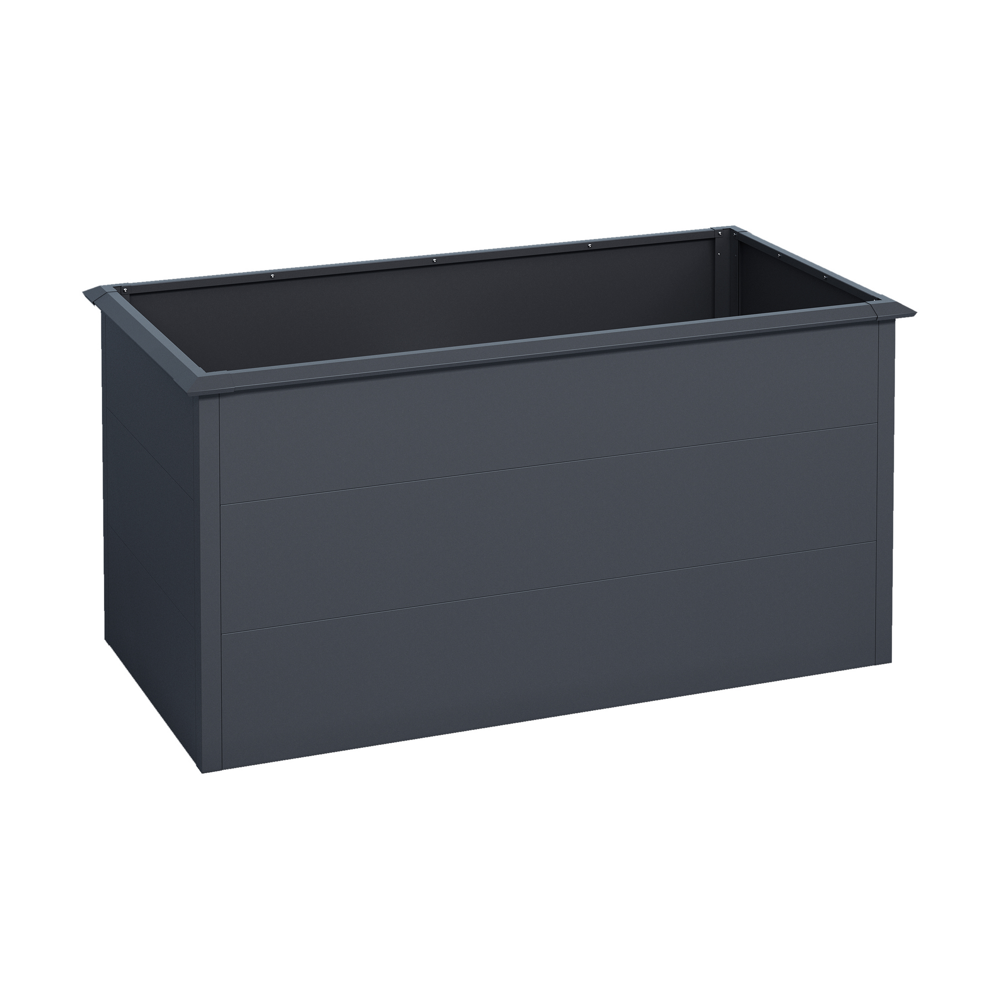 Hochbeet 'Moni' mit Schneckenkante anthrazit 150 x 77 x 75 cm