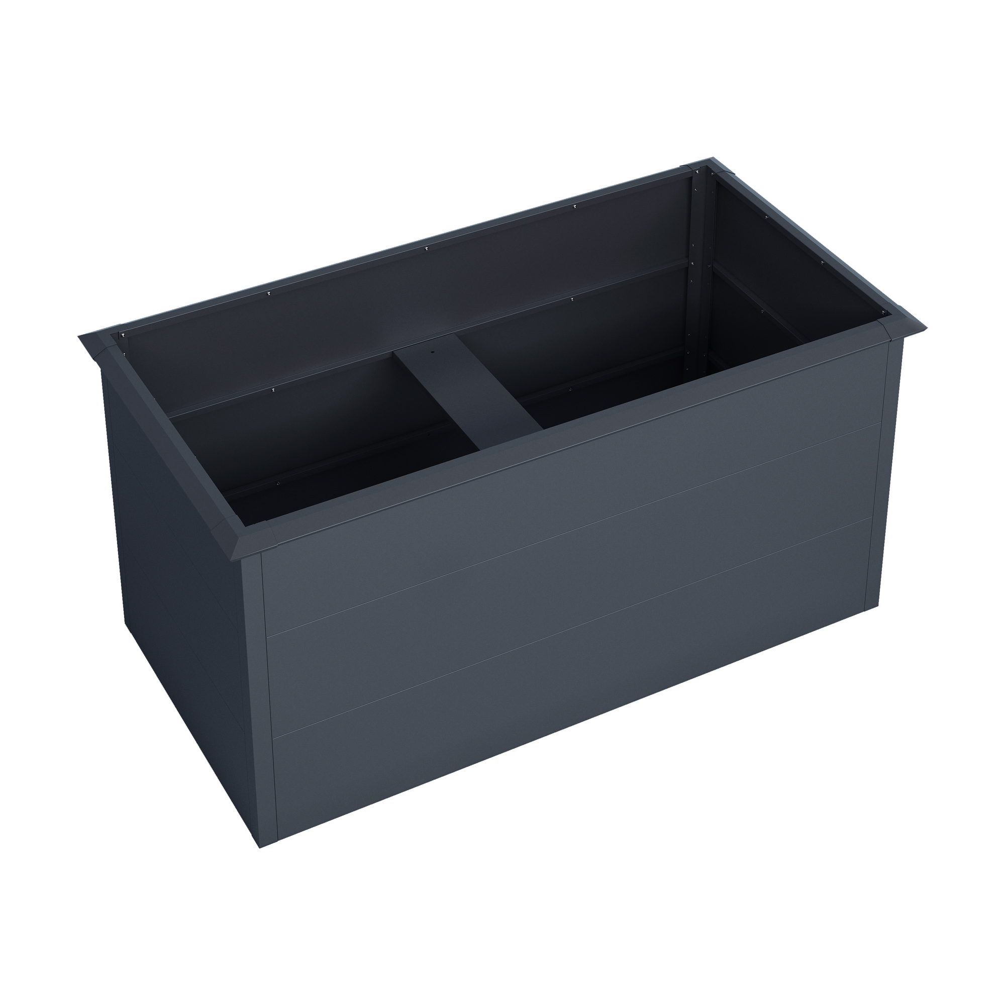 Hochbeet 'Moni' mit Schneckenkante anthrazit 150 x 77 x 75 cm