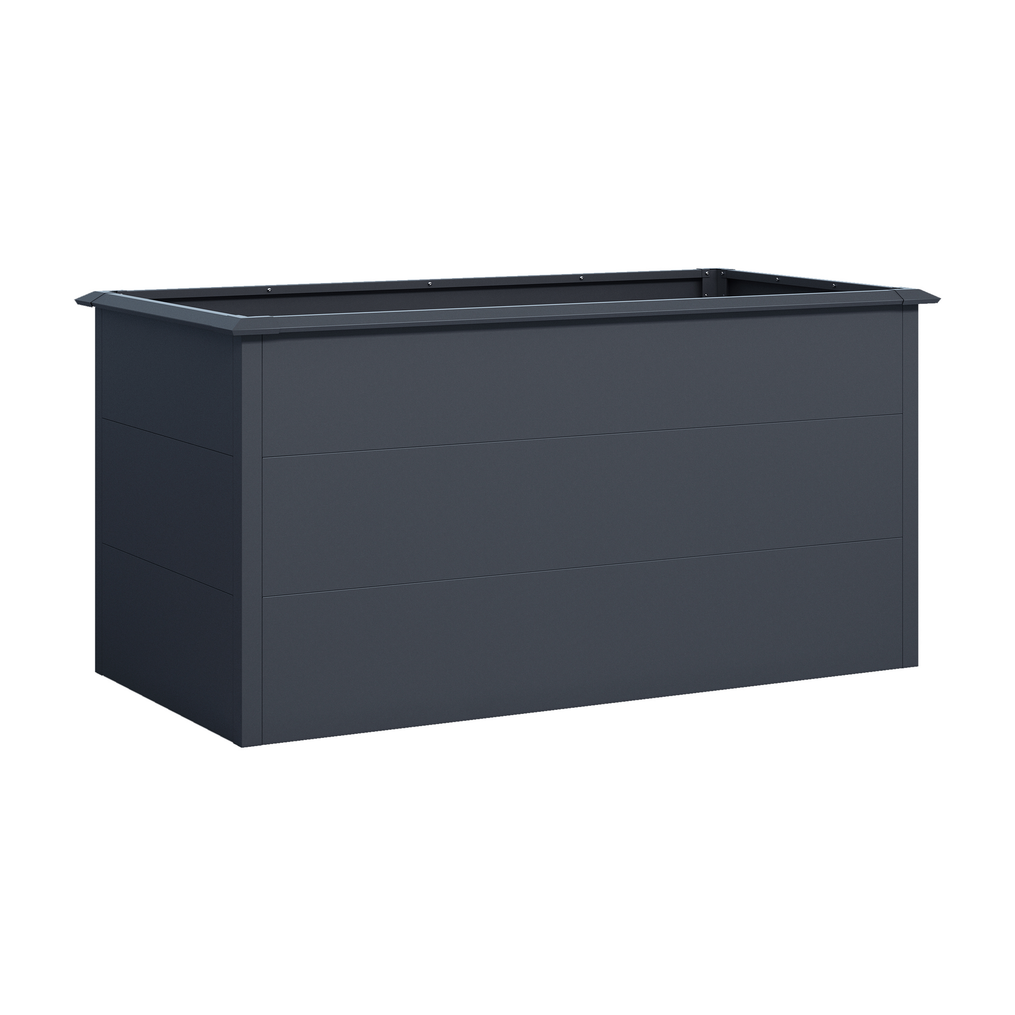 Hochbeet 'Moni' mit Schneckenkante anthrazit 150 x 77 x 75 cm