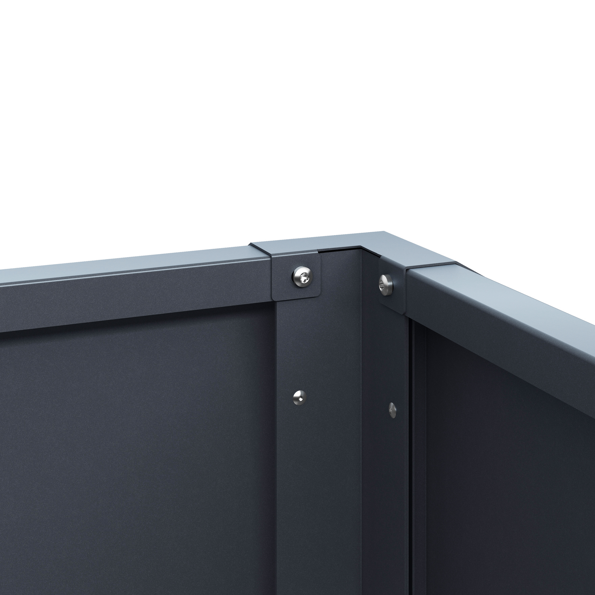 Hochbeet 'Moni' mit Schneckenkante anthrazit 150 x 77 x 75 cm