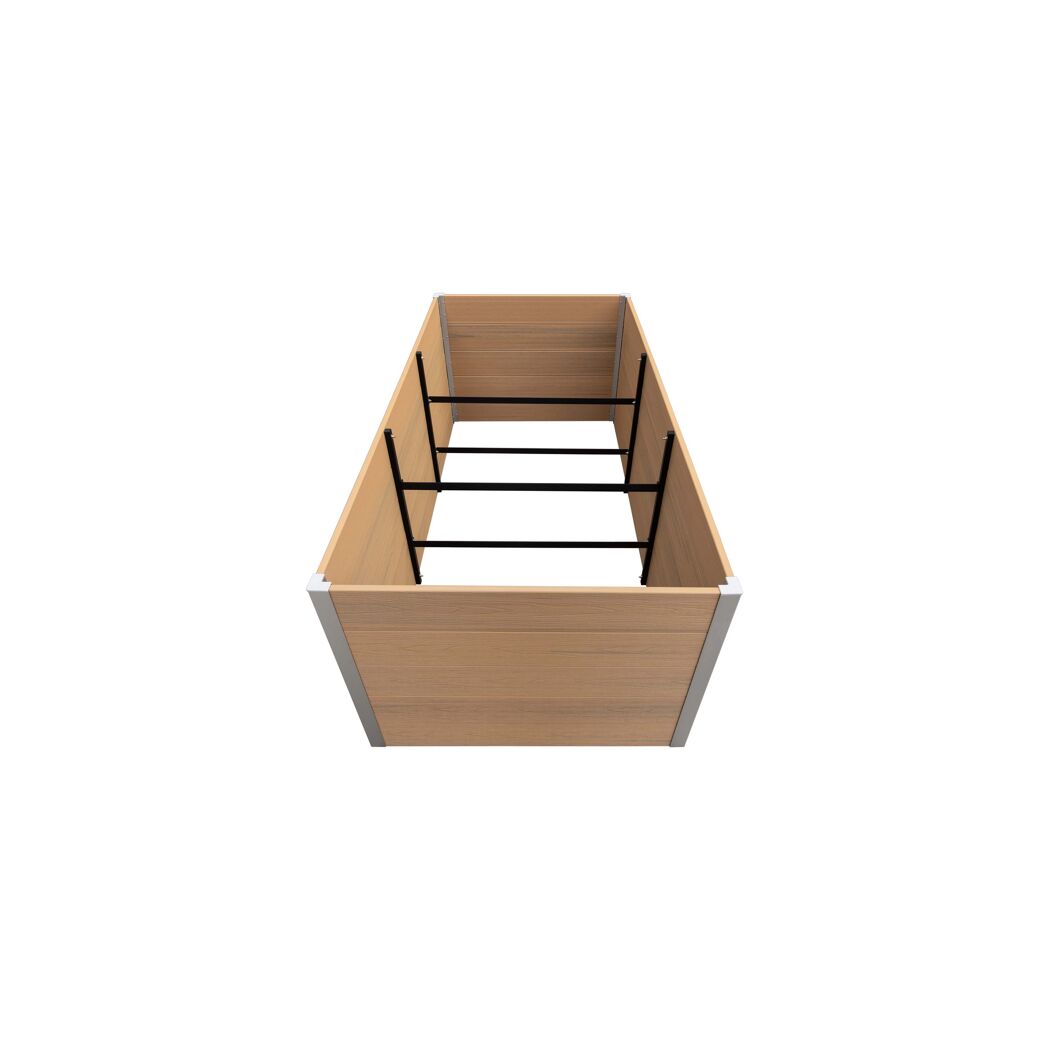 Hochbeet WPC sand 160 x 75 x 70 cm