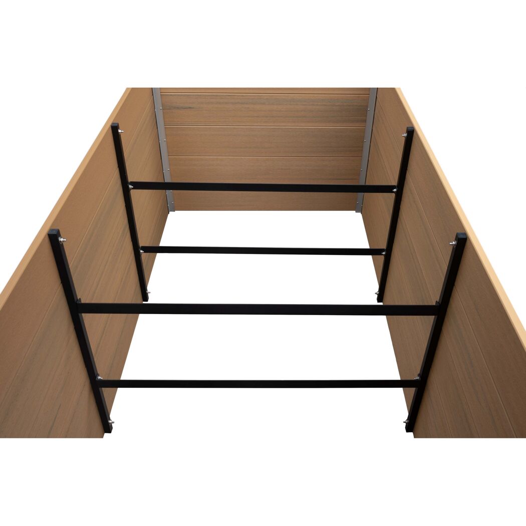 Hochbeet WPC sand 160 x 75 x 70 cm