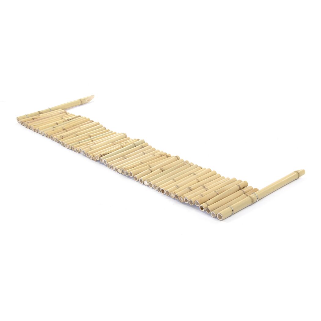 Beetabtrennung Bambus naturfarben 114 x 18/36 cm