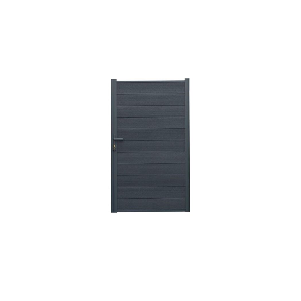Zaun-Tor 'Tim' WPC anthrazit 103 x 175 x 16 cm