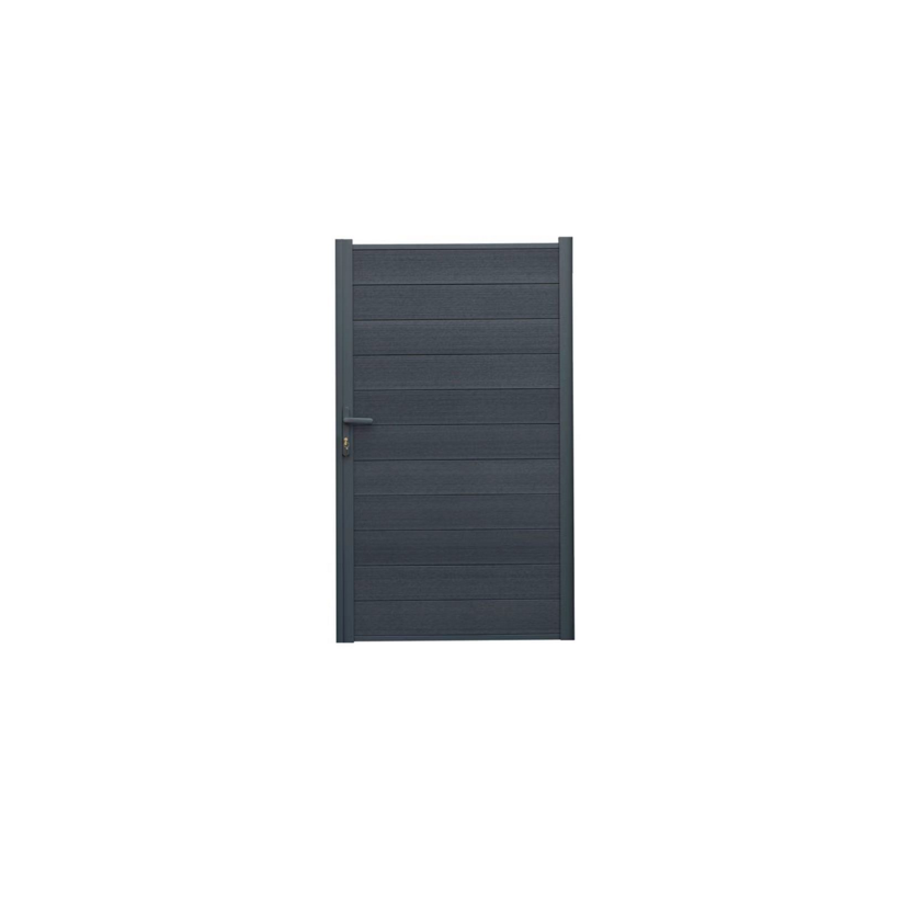 Zaun-Tor 'Tim' WPC anthrazit 103 x 175 x 16 cm