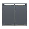 Mülltonnenbox 'Clara' mit Softclose anthrazit 132 x 116 x 80 cm
