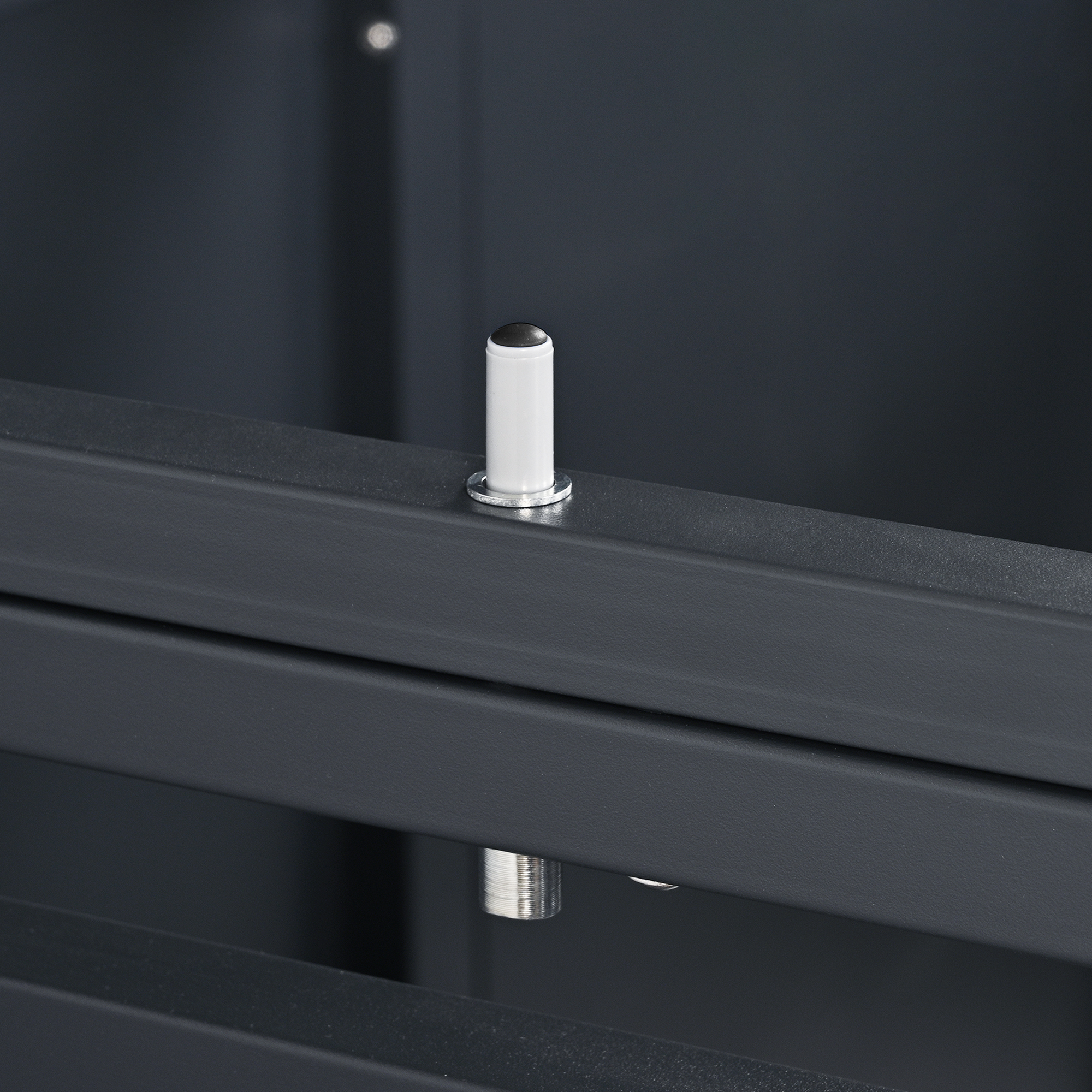 Mülltonnenbox 'Clara' mit Softclose anthrazit 132 x 116 x 80 cm