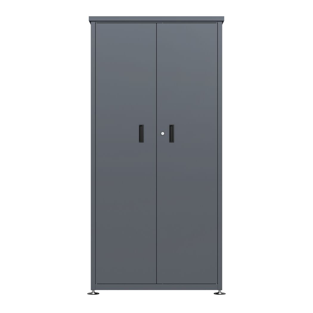 Geräteschrank 'Hanna' Stahl anthrazit 90 x 187 x 65 cm