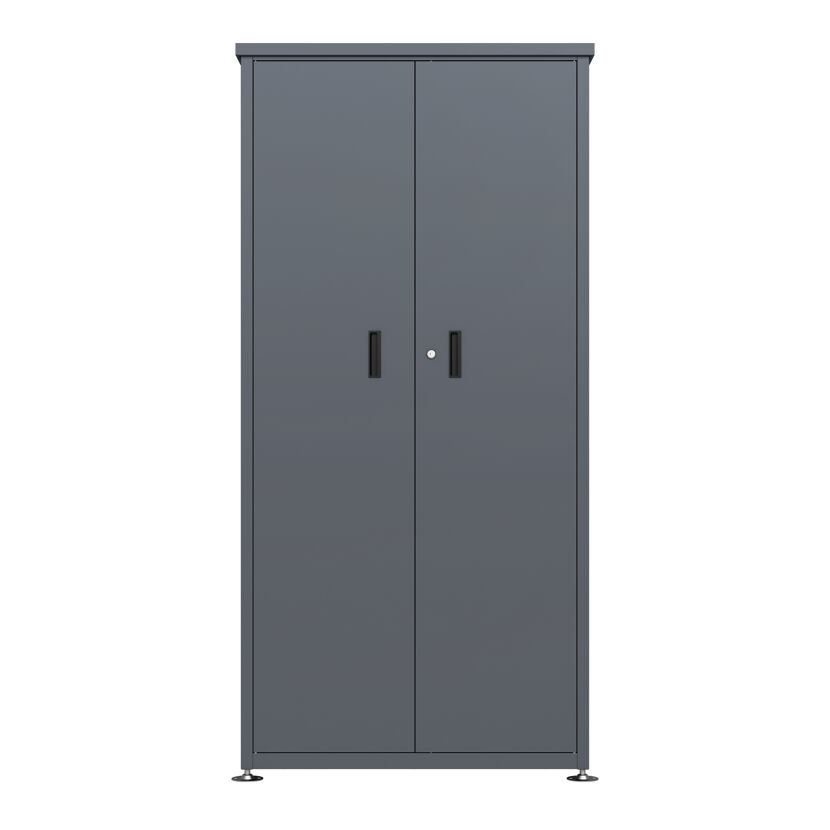 Geräteschrank 'Hanna' Stahl anthrazit 90 x 187 x 65 cm