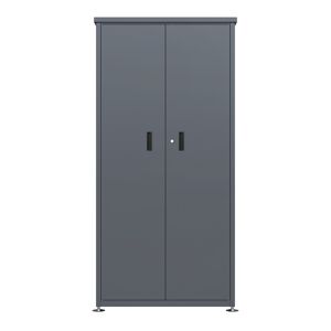 Geräteschrank 'Hanna' Stahl anthrazit 90 x 187 x 65 cm