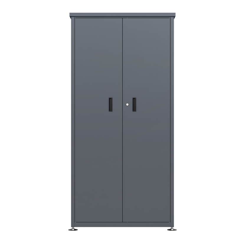 Geräteschrank 'Hanna' Stahl anthrazit 90 x 187 x 65 cm