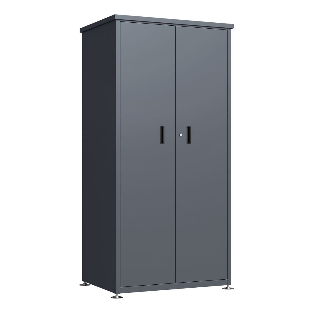 Geräteschrank 'Hanna' Stahl anthrazit 90 x 187 x 65 cm