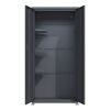 Geräteschrank 'Hanna' Stahl anthrazit 90 x 187 x 65 cm