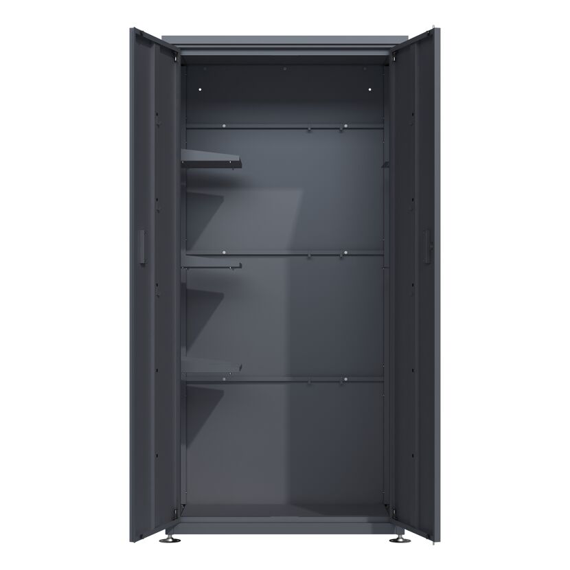 Geräteschrank 'Hanna' Stahl anthrazit 90 x 187 x 65 cm
