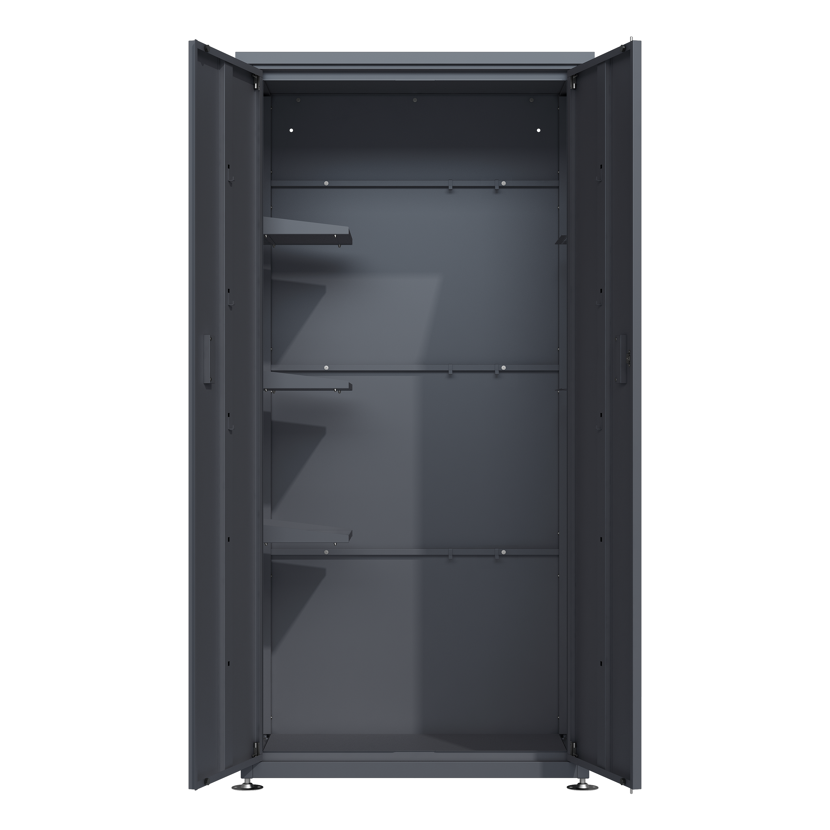 Geräteschrank 'Hanna' Stahl anthrazit 90 x 187 x 65 cm