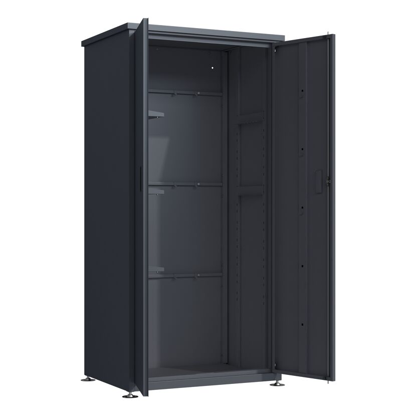 Geräteschrank 'Hanna' Stahl anthrazit 90 x 187 x 65 cm