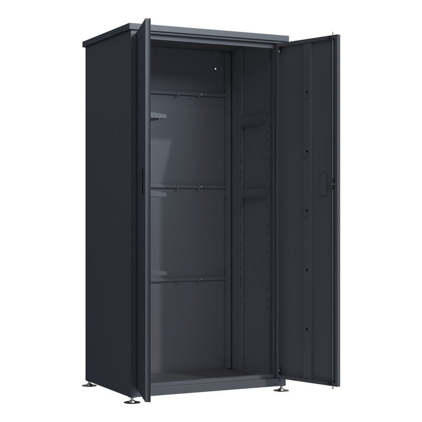 Geräteschrank 'Hanna' Stahl anthrazit 90 x 187 x 65 cm