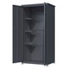 Geräteschrank 'Hanna' Stahl anthrazit 90 x 187 x 65 cm