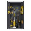 Geräteschrank 'Hanna' Stahl anthrazit 90 x 187 x 65 cm