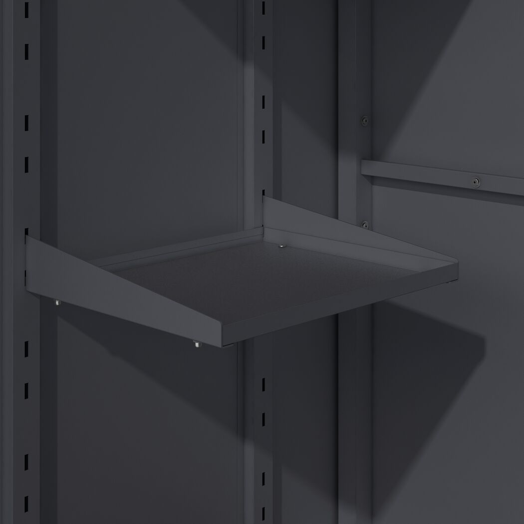 Geräteschrank 'Hanna' Stahl anthrazit 90 x 187 x 65 cm