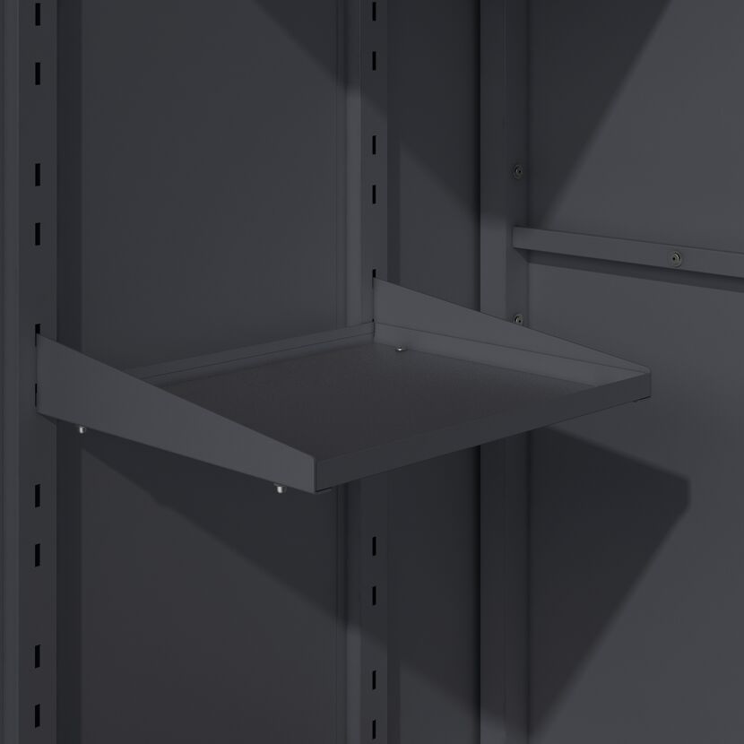 Geräteschrank 'Hanna' Stahl anthrazit 90 x 187 x 65 cm