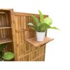 Geräteschrank 'Bella' Akazienholz naturbelassen 100 x 190 x 42,8 cm