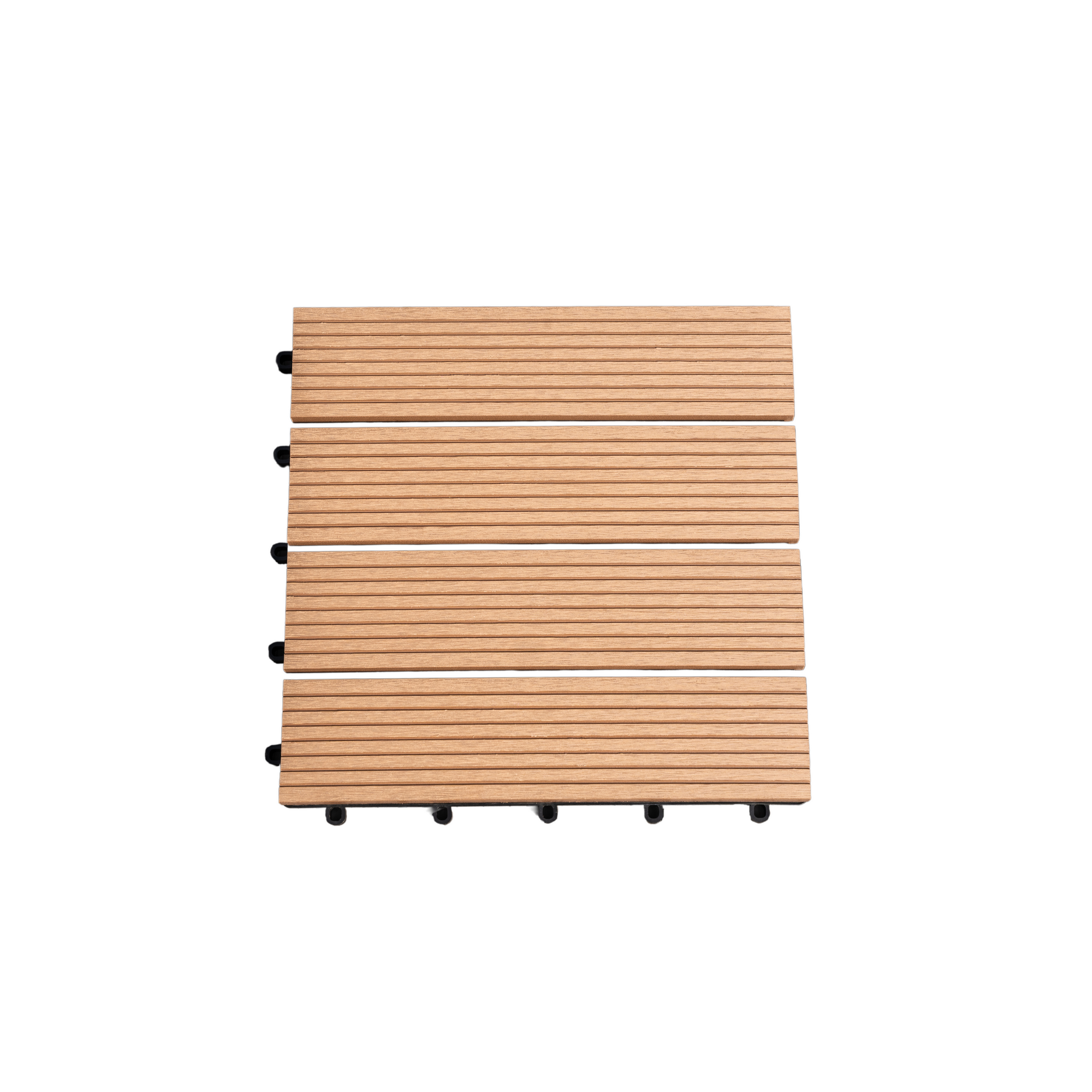 Klickfliese WPC grau 30 x 30 x 2 cm 4 Stück