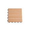 Klickfliese WPC naturfarben/sandfarben 30 x 30 x 2 cm 4 Stück