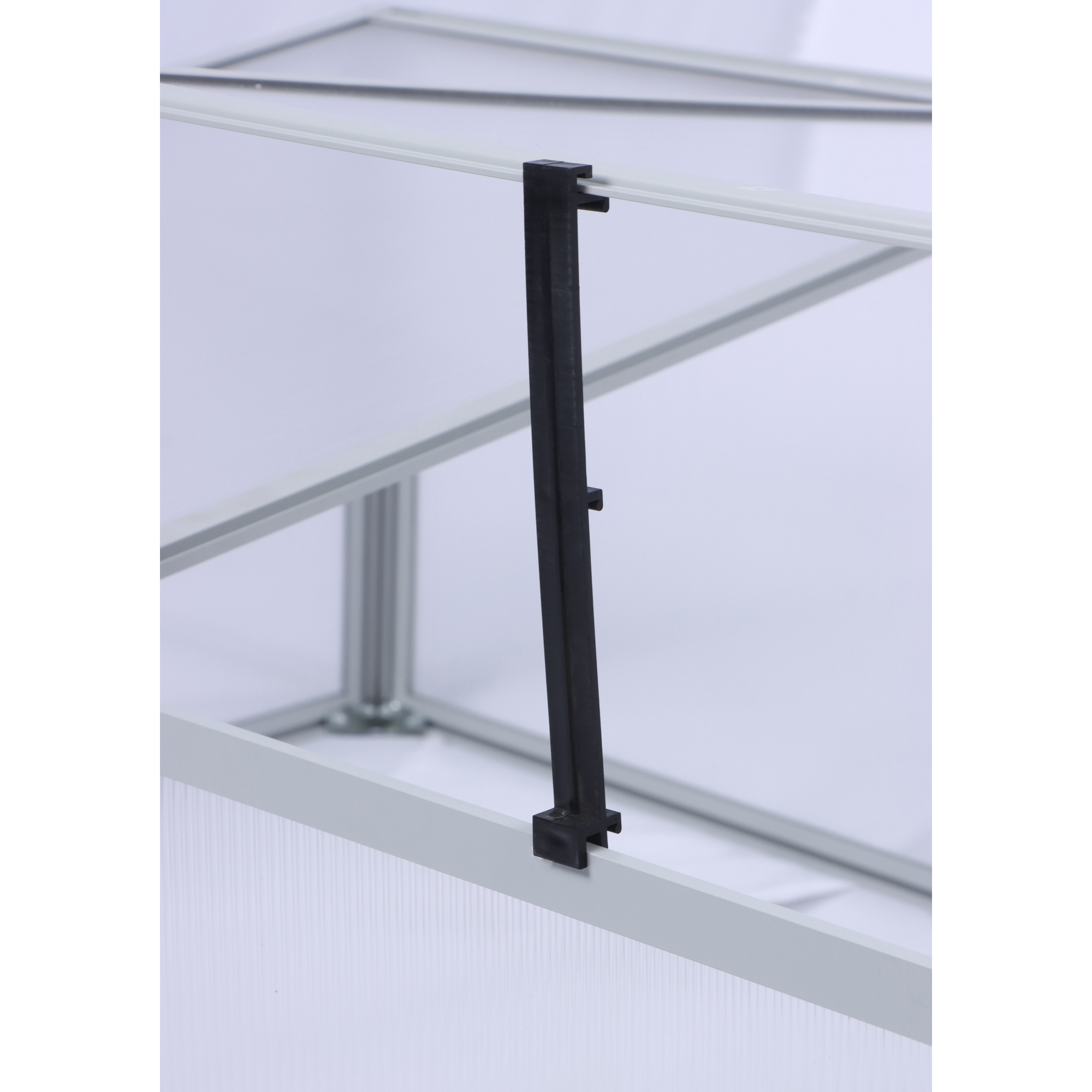 Frühbeet 'Marie' transparent/aluminiumfarben/weiß 160 x 40 x 70 cm