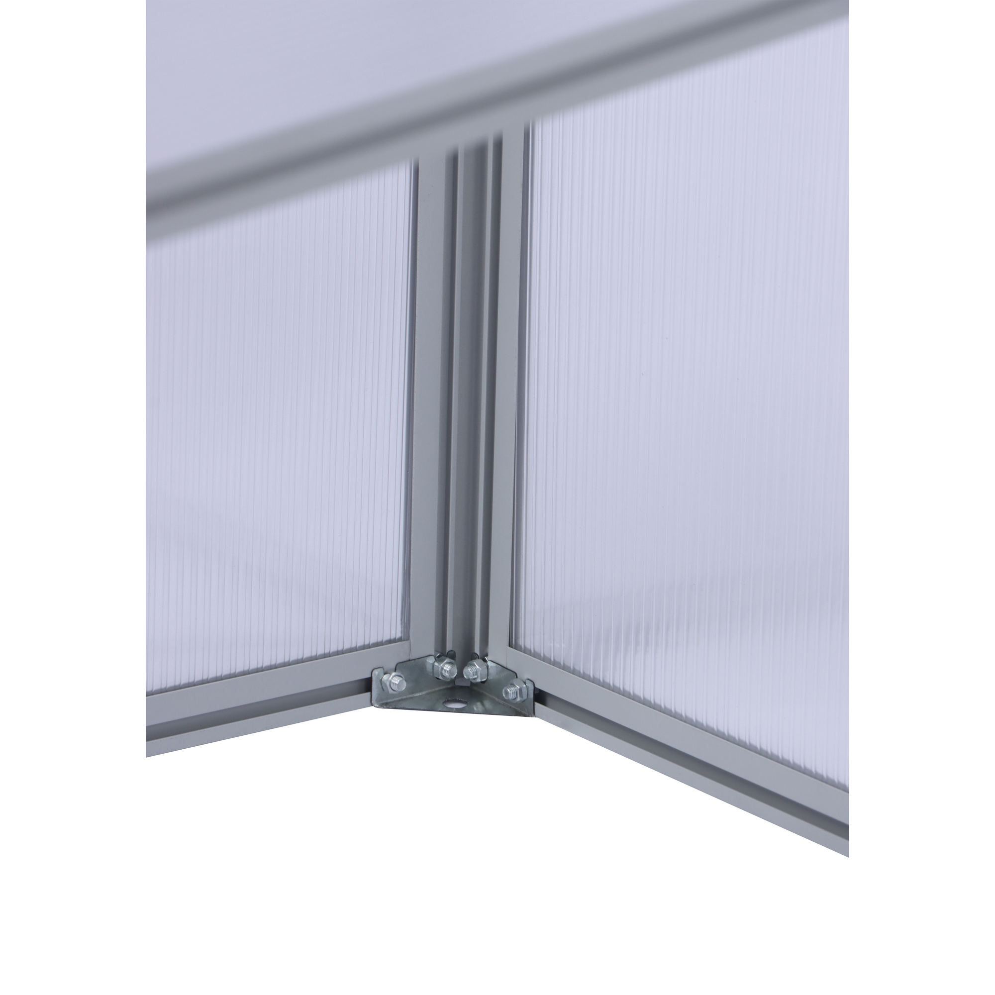 Frühbeet 'Marie' transparent/aluminiumfarben/weiß 160 x 40 x 70 cm