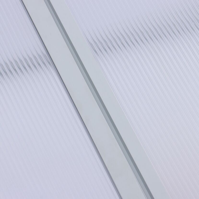 Frühbeet 'Marie' transparent/aluminiumfarben/weiß 160 x 40 x 70 cm