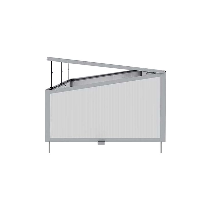 Frühbeet 'Marie' transparent/aluminiumfarben/weiß 160 x 40 x 70 cm