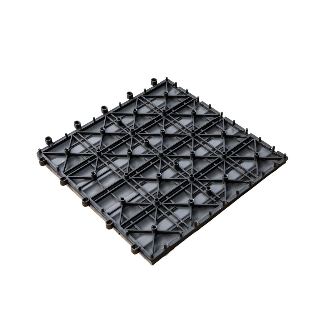 Klickfliese WPC grau 30 x 30 x 2 cm 4 Stück